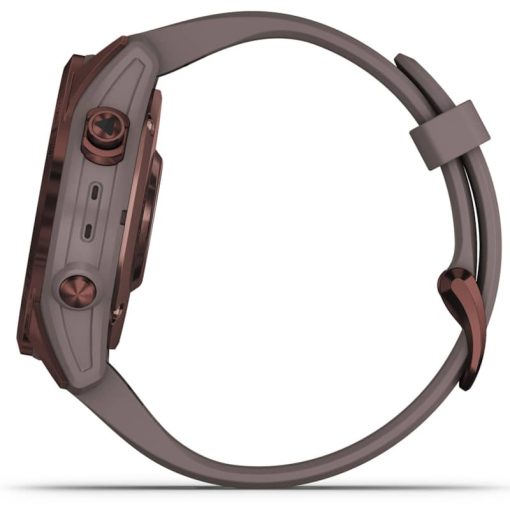 Garmin fenix 7S Sapphire Solar, Dark Bronze Titanium With Shale Gray Band - Image 9