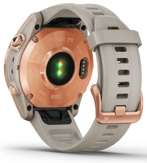 Garmin fenix 7S Solar, Rose Gold With Light Sand Band - Image 10