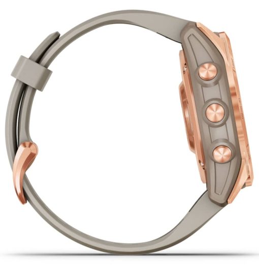 Garmin fenix 7S Solar, Rose Gold With Light Sand Band - Image 9