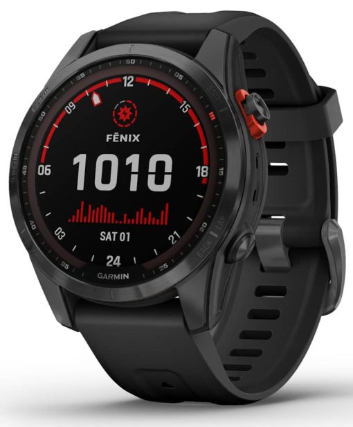 Garmin fenix 7S Solar, Slate Gray With Black Band
