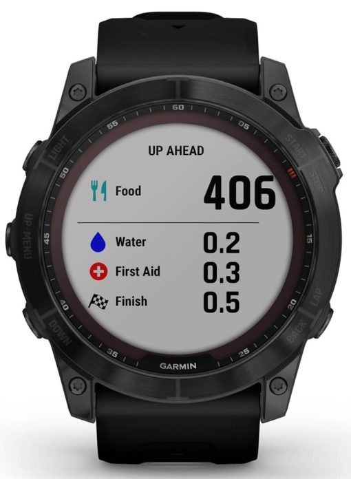 Garmin fenix 7X Sapphire Solar, Black DLC Titanium With Black Band - Image 7