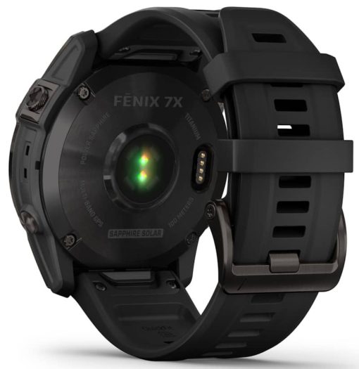 Garmin fenix 7X Sapphire Solar, Carbon Gray DLC Titanium With Black Band - Image 11