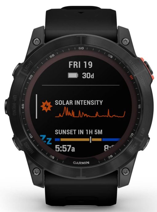 Garmin fenix 7X Solar, Slate Gray With Black Band - Image 2