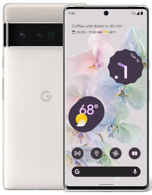 Google Pixel 6 Pro 128GB Cloudy White 5G Cellular Phone