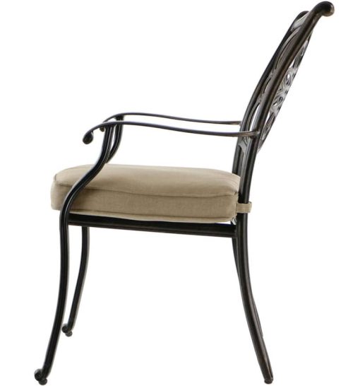 Hanover Natural Oat Monaco 5-Piece Outdoor Dining Patio Set - Image 7