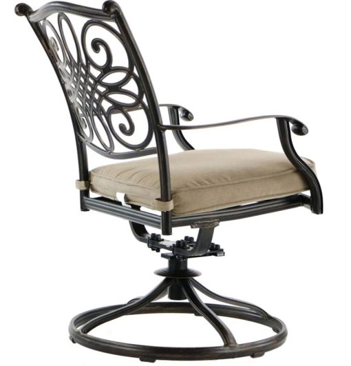 Hanover Natural Oat Monaco 5-Piece Outdoor Dining Patio Set - Image 7