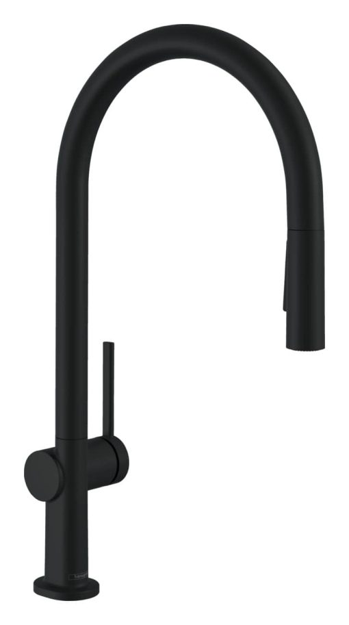 Hansgrohe Talis N O-Style HighArc Matte Black Pull-Down Kitchen Faucet