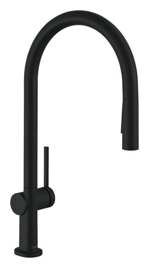 Hansgrohe Talis N O-Style HighArc Matte Black Pull-Down Kitchen Faucet