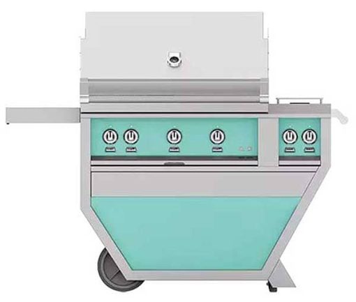 Hestan 36" Bora Bora Deluxe Natural Gas Grill With Double Side Burner, Sear And Trellis Burners