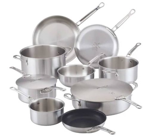 Hestan Thomas Keller Insignia 11-Piece Stainless Steel Cookware Set