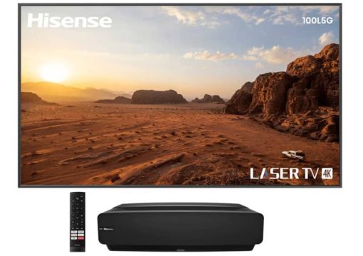 Hisense L5G 4K UHD Ultra-Short Throw Laser Projector & 100" Screen TV