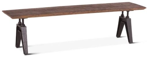 Home Trends & Design Carnegie 68" Bandsaw Teak Bench