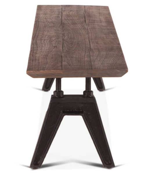 Home Trends & Design Carnegie 68" Bandsaw Teak Bench - Image 3