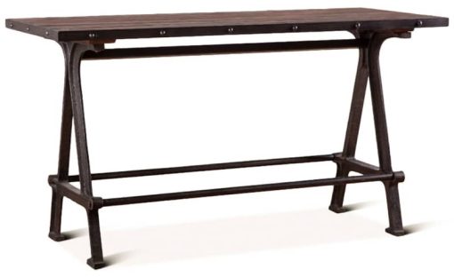 Home Trends & Design Industrial Teak 66" Gathering Table