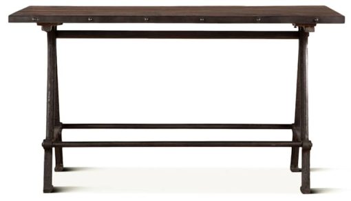 Home Trends & Design Industrial Teak 66" Gathering Table - Image 2
