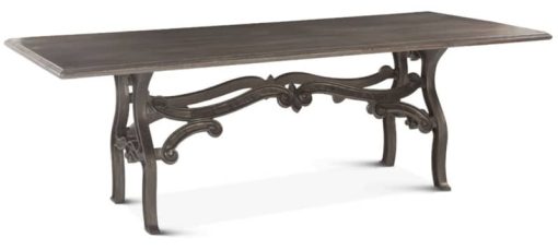 Home Trends & Design Hobbs 90" Weathered Gray Dining Table