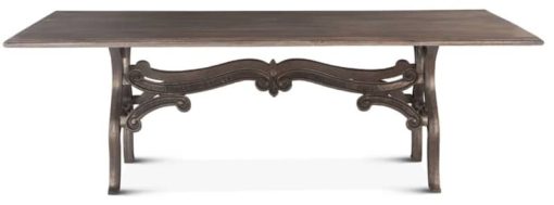 Home Trends & Design Hobbs 90" Weathered Gray Dining Table - Image 2