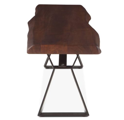 Home Trends & Design London Loft 72" Walnut Bench - Image 3