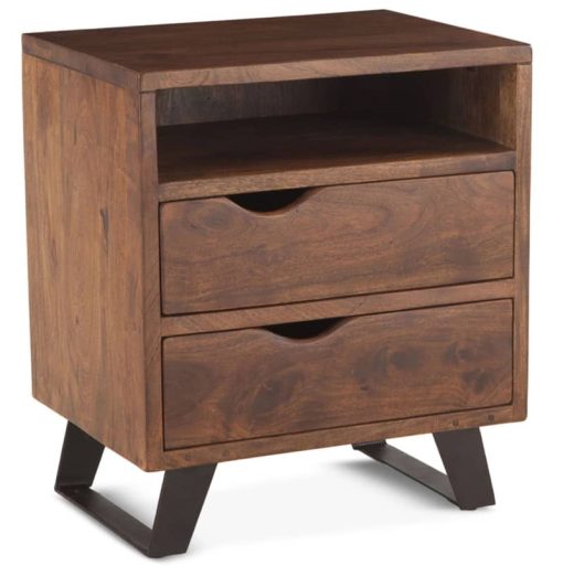 Home Trends & Design London Loft 23" Walnut Night Chest
