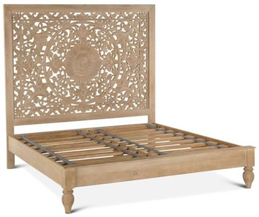 Home Trends & Design Taj Whitewash King Bed