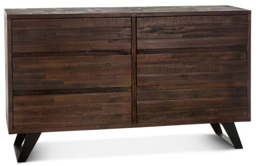Home Trends & Design Urban Loft 60" Dark Brown Dresser