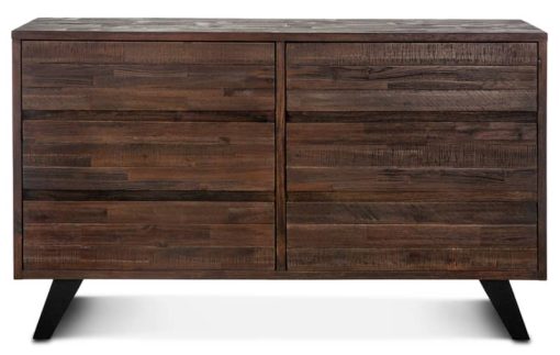 Home Trends & Design Urban Loft 60" Dark Brown Dresser - Image 2