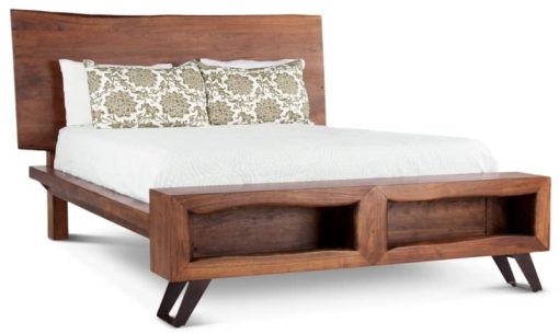 Home Trends & Design London Loft Walnut King Bed
