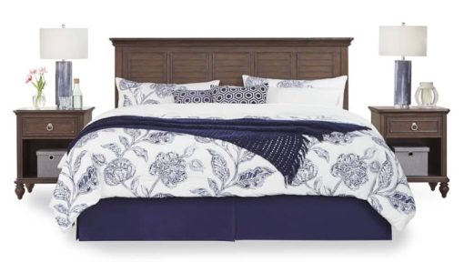Homestyles Southport Distressed Oak King/California King Headboard & 2 Nightstands