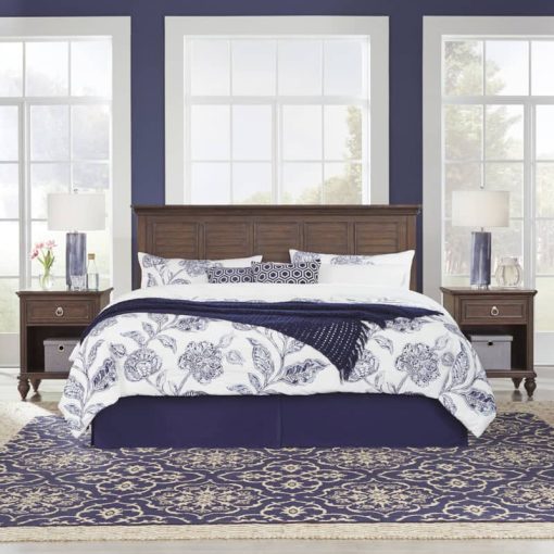 Homestyles Southport Distressed Oak King/California King Headboard & 2 Nightstands - Image 2
