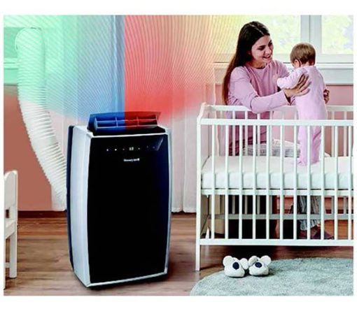 Honeywell 14,000 BTU Black/Silver Heat & Cool Portable Air Conditioner, Dehumidifier & Fan - Image 7