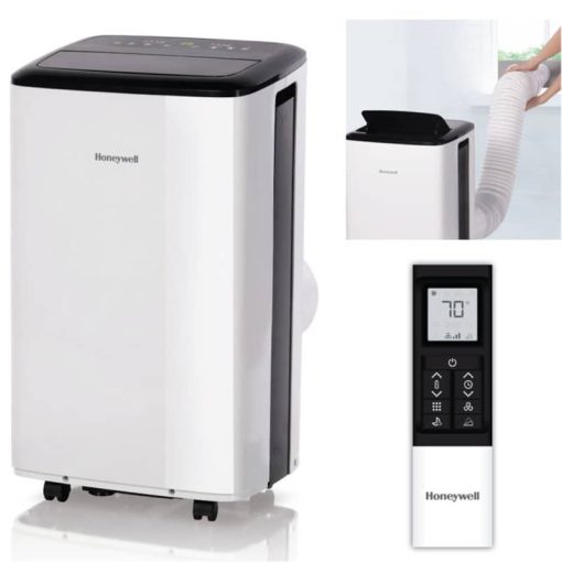Honeywell 10,000 BTU ASHRAE (6,500 BTU SACC) White Smart Wi-Fi Portable Air Conditioner, Dehumidifier & Fan - Image 4