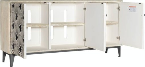 Hooker Furniture Home Entertainment 69" Light Wood Entertainment Center - Image 2