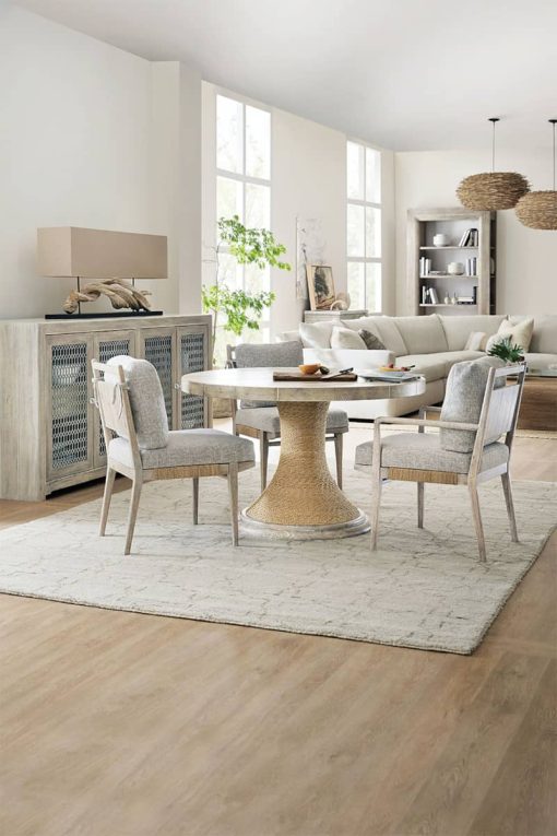 Hooker Furniture Dining Room Amani 48in Round Wood Pedestal Dining Table Top - Image 2