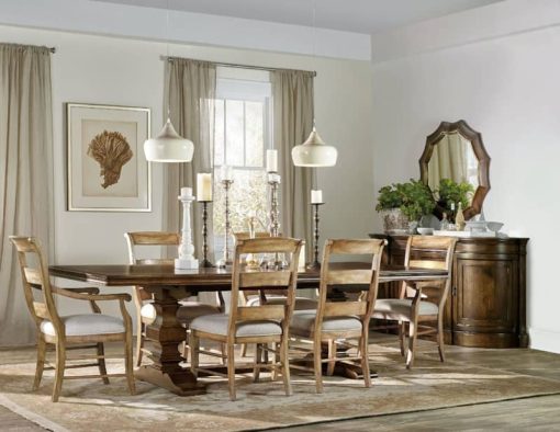 Hooker Furniture Dining Room Archivist Trestle Table - Image 2