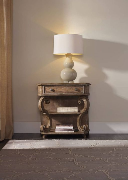 Hooker Furniture Bedroom Solana One-Drawer Leg Nightstand - Image 3