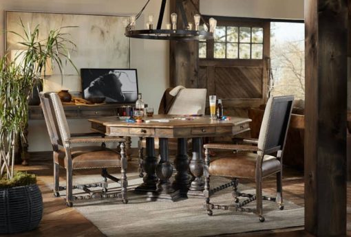 Hooker Furniture Dining Room Comfort Castered Game Chair - Image 2