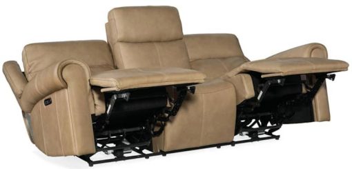 Hooker Furniture Living Room Oberon Zero Gravity Leather Power Sofa w/ Power Headrest - Image 3