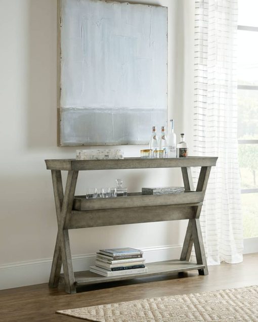 Hooker Furniture Living Room Alfresco Pertuso Tray Top Consulate Table - Image 3