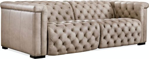 Hooker Furniture Living Room Savion Leather 1.5 LAF/RAF Power Reclining Sofa With Power Headrest
