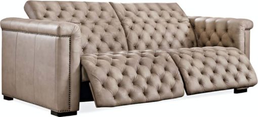 Hooker Furniture Living Room Savion Leather 1.5 LAF/RAF Power Reclining Sofa With Power Headrest - Image 2