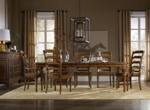 Hooker Furniture Warm Chestnut Dining Room Tynecastle Ladderback Side Chair - Image 2