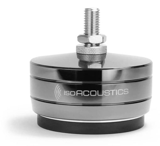 IsoAcoustics Chrome Gaia-Titan Cronos Series Speaker Isolation Feet (4-Pack)
