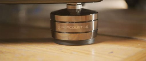 IsoAcoustics Chrome Gaia-Titan Rhea Series Speaker Isolation Feet (4-Pack) - Image 3