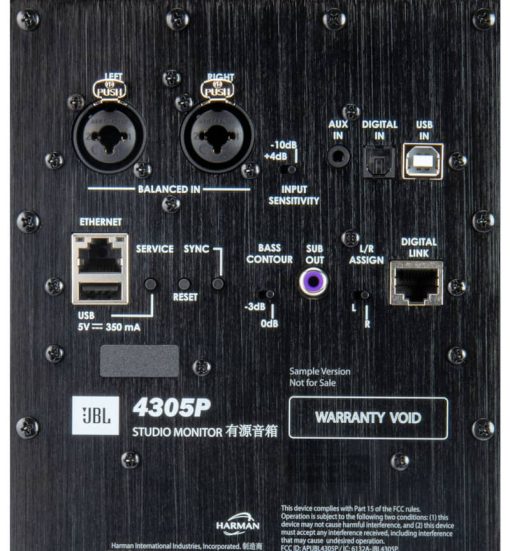 JBL 4305P Walnut Studio Monitor Powered Bookshelf Loudspeaker System - Image 8