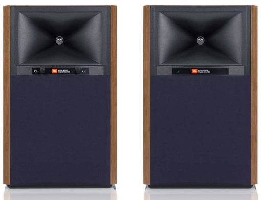 JBL 4305P Walnut Studio Monitor Powered Bookshelf Loudspeaker System