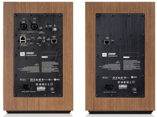 JBL 4305P Walnut Studio Monitor Powered Bookshelf Loudspeaker System - Image 7