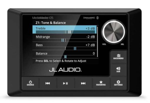 JL Audio MediaMaster 105 Weatherproof Source Unit w/ Full-Color LCD Display