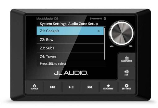 JL Audio MediaMaster 105 Weatherproof Source Unit w/ Full-Color LCD Display - Image 5