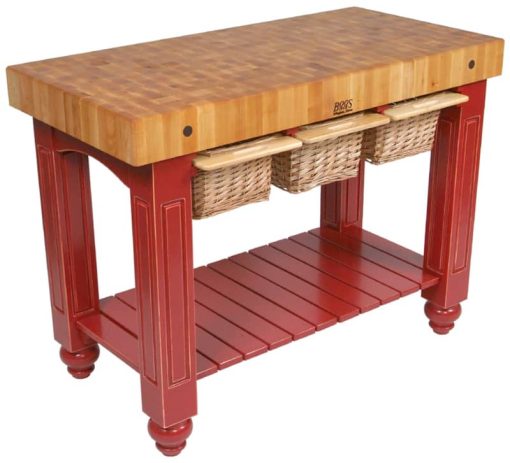 John Boos & Co. Barn Red Gathering Block III