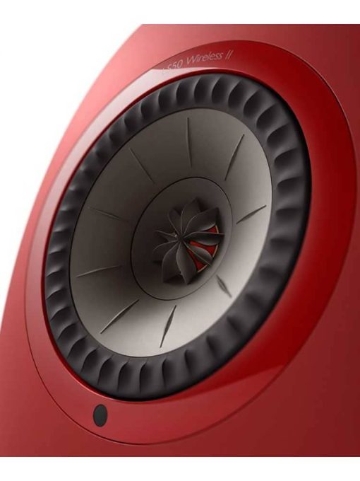 KEF LS50 Wireless II Crimson Red Bookshelf Speakers (Pair) - Image 5